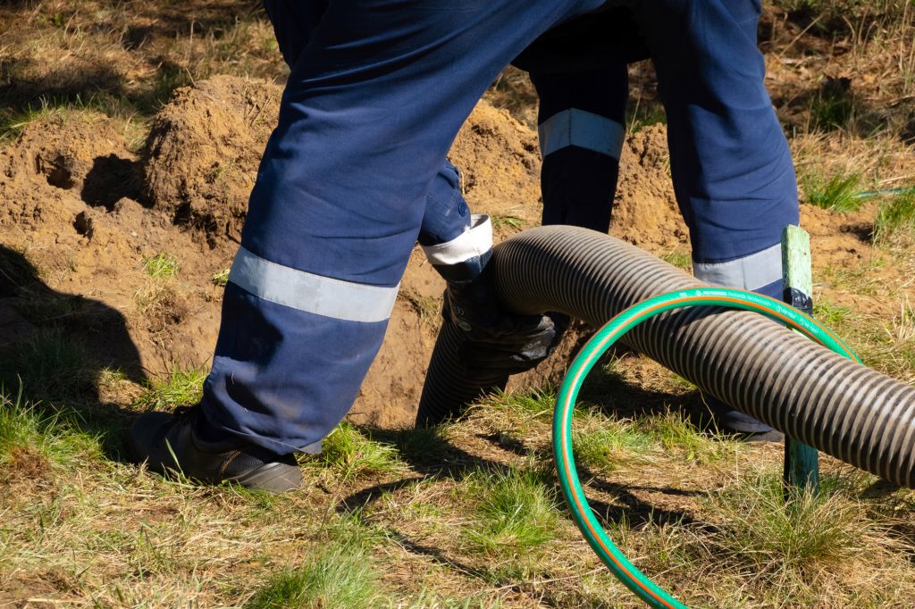 Septic Tech Pumping out a septic tank
